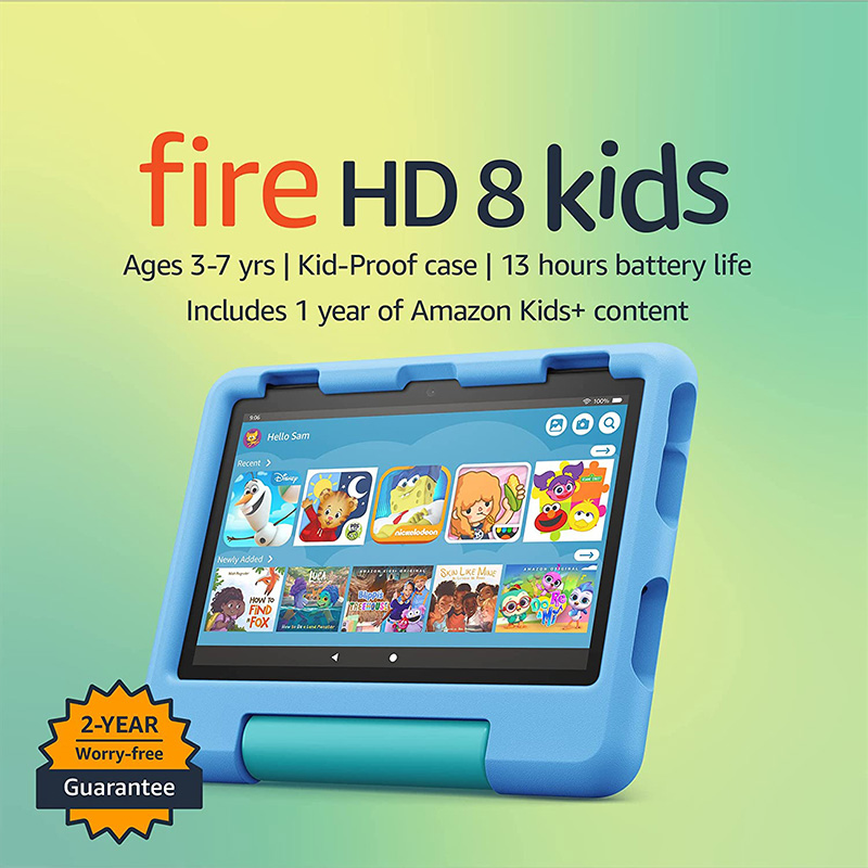 All new Amazon Fire HD 8 Kids tablet, 8 HD display