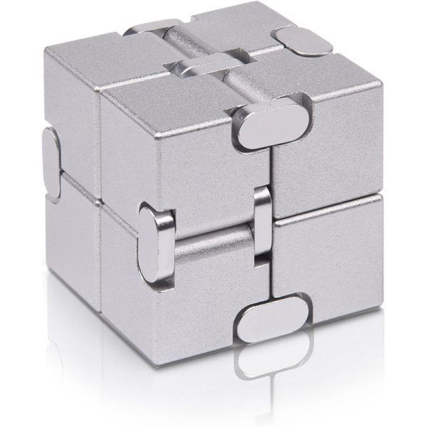 JOEYANK Fidget Cube New Version Fidget Finger Toys - Metal Infinity Cube Prime for Stress and Anxiety