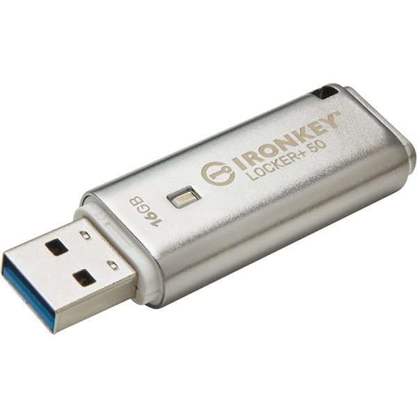 Kingston Ironkey Locker+ 50 16GB Encrypted USB Flash Drive